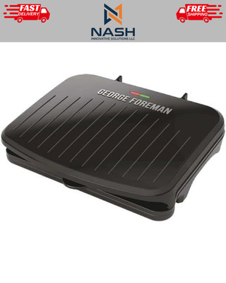 George Foreman Family Grill & Panini Press, Nonstick Ceramic, Indoor Outdoor