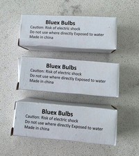 3-Count Bluex Halogen Lamp Bulb JDE11 Mini Candelabra Base (120V 75W)