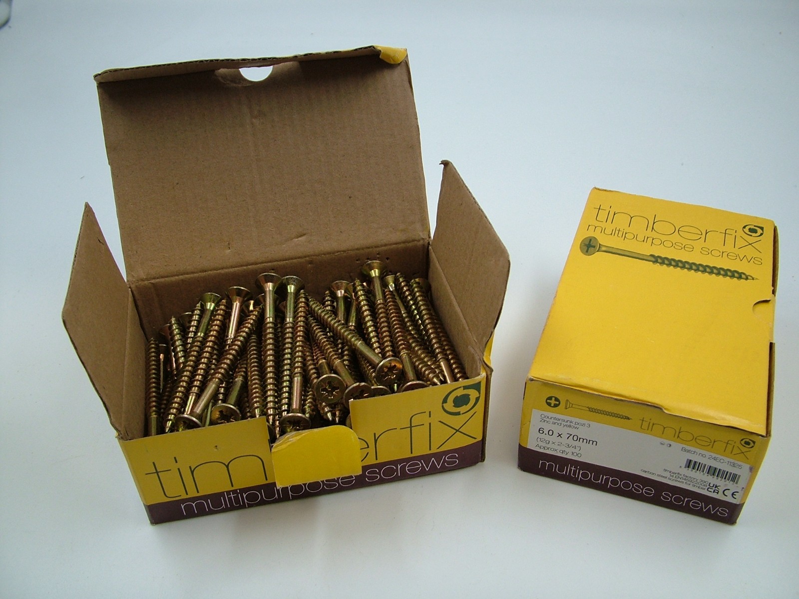 Chipboard chippy screws multi purpose screws 200 pack 6.0x70mm Pozi Countersunk