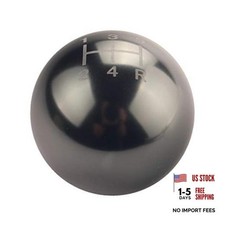 Round Ball Manual Gear Stick Shift Knob 5 Speed Short Throw Shifter Gunmetal