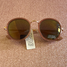 GUESS GF0303 74U Rose Gold Mirrored Round Sun...