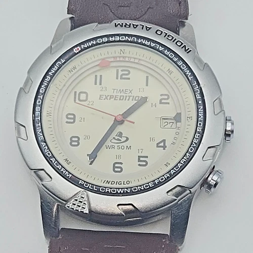 VTG Timex Expedition Watch All Original T43391  Indiglo Alarm