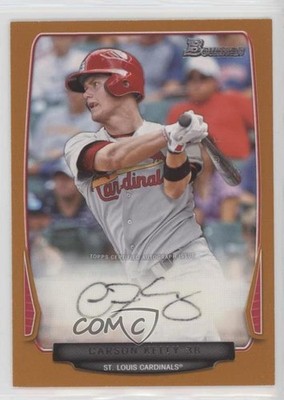 2013 Bowman Prospect Retail Orange 45/250 Carson Kelly #BPA-CK Auto 0c2t