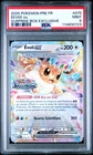 2025 POKEMON FRENCH PRISMATIC EVOLUTIONS SURPRISE BOX EXCLUSIVE EEVEE EX PSA 9