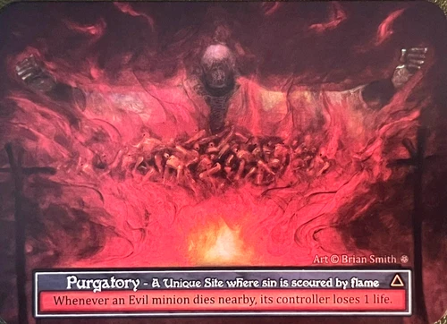 PURGATORY - Sorcery Contested Realm TCG Card - Gothic Unique - Foil