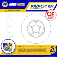 2x Brake Discs Pair Vented fits SKODA SCALA NW1 1.0 Front 2019 on 276mm Set New