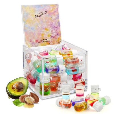 Hair Perfume Oil, 40 Mini Bottles, 2-in-1 Leave-In Hair , Argan & Avocado Oil...