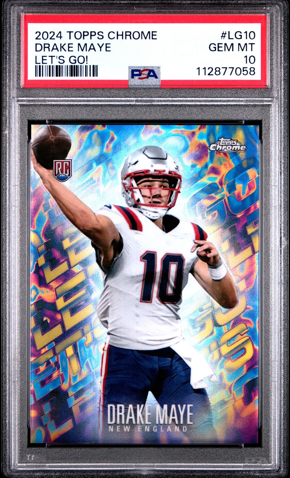 2024 TOPPS CHROME LET'S GO! #LG10 DRAKE MAYE PSA 10