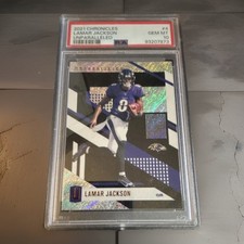 2021 Panini Chronicles - Unparalleled Lamar Jackson #UNP-4 GEM 10 