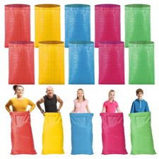 10Pcs Colorful Potato Sack Race Bags, Reusable Vegetable Produce Bags for Pot...