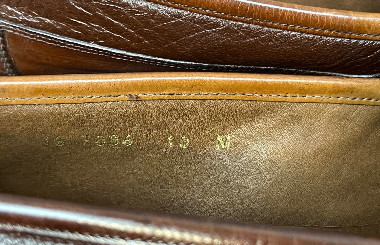 JOHNSTON & MURPHY Shoes Men 10 M Brown Leather Tasseled Dress Loafers Made Italy