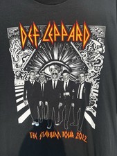 Def Leppard The Stadium Tour 2022 Band Graphic 2 Sided 2XL Concert Tour T-Shirt