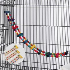 Parrot Swing Climb Hanging Bird Cage Perch Ladder Toys Parakeet Budgie Hammock