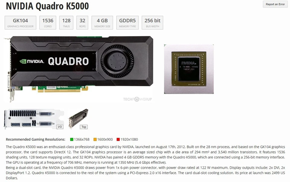 NVIDIA Quadro K5000 4GB GDDR5 Graphics Card ✅2x Display Port 2x DVI✅ - Image 2 of 4