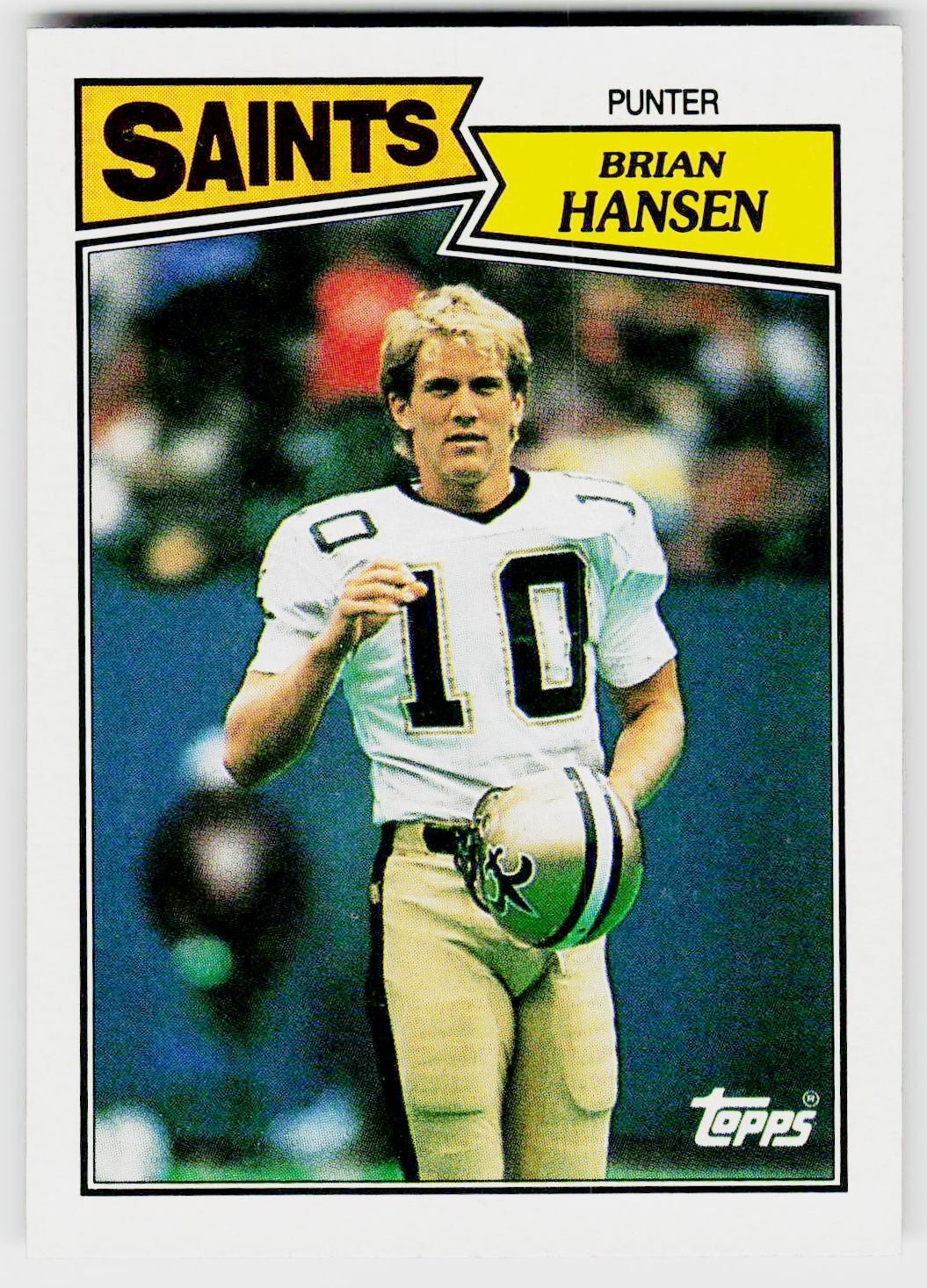 1987 Topps #278 Brian Hansen Saints