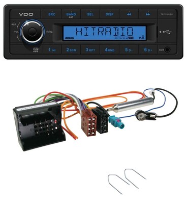 VDO AUX 1DIN MP3 USB Car Stereo for Peugeot Expert 2016 onwards Traveller 2016 onwards
