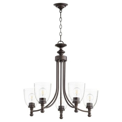 Rossington - 5 Light Chandelier in Quorum Home Collection style - 25 inches wide