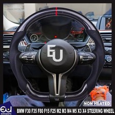 CARBON FIBER SPORT STEERING WHEEL FITS BMW F30 F35 F80 F15 F25 M2 M3 M4 M5 X3 X4