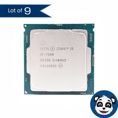 Lot of 9 Intel Core i5-7500 3.40GHz / SR335 CPU Processor    A 