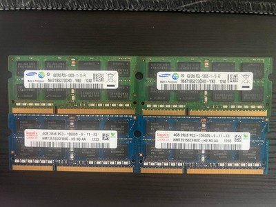 SKHynix & Samsung DDR3 SODIMM Memory PC3 - 10600S/ PC3L - 12800S 4x4GB DDR3/L