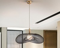 Pendelleuchte Deckenlampe Designer Deckenleuchte Metall Schwarz Led Modern Forma
