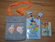 Aeroflot Sky Team Kinder „amenity kit“ Rucksack/ Tasche Heft, Spiele,Crayons