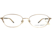 Laura Ashley Eyeglasses Frames Carleen Rose Gold Oval Wire Rim 54-17-135