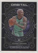 2022-23 Panini Obsidian Orbital Electric Etch Purple 67/75 Jeremy Sochan #5 tt6