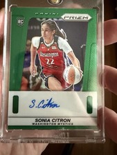 2025 Panini Prizm Throwback Signatures Sonia Citron RC Auto TB-SC Green Prizm 🔥