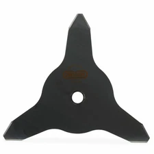 12" 3-Tooth Brush Cutter Blade for Grass & Brush - 1" Hole Diameter