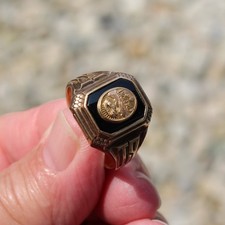 10k Yellow Gold 1957 Men's Class Ring 8.4g Size 10.25 Jostens