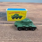 Matchbox Saladin Armoured Car Kids Small Green Excellent No 67 Lesney England