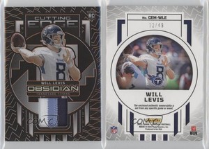 2023 Panini Obsidian Orange Electric Etch /49 Will Levis #CEM-WLE Rookie RC