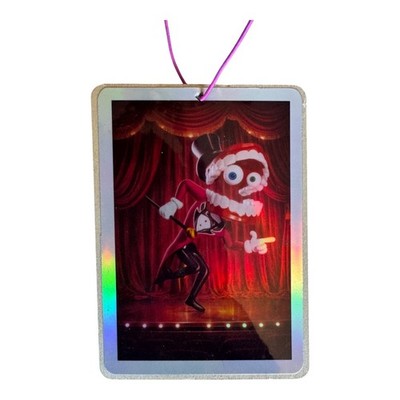 Digital Circus Caine, Car Rearview Mirror Hanging Ornaments, Holographic