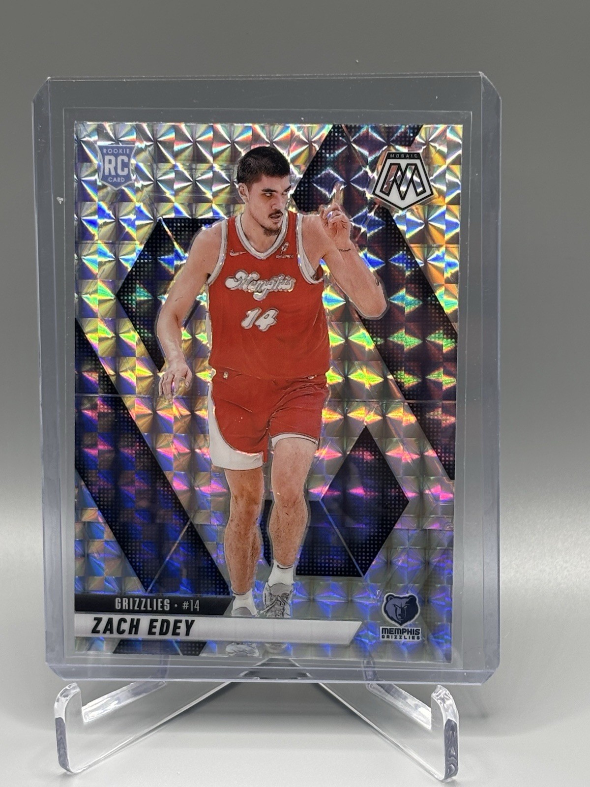 2024-25 Panini Mosaic Zach Edey Mosaic Prizm #248 Memphis Grizzlies