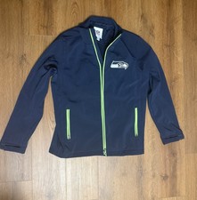 NFL Seattle Seahawks Full Zip Softshell Jacket Fleece Lined Medium