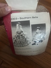 Vintage Doll Costume/Craft Pattern Kit 3303 Southern Belle Beaded Lace