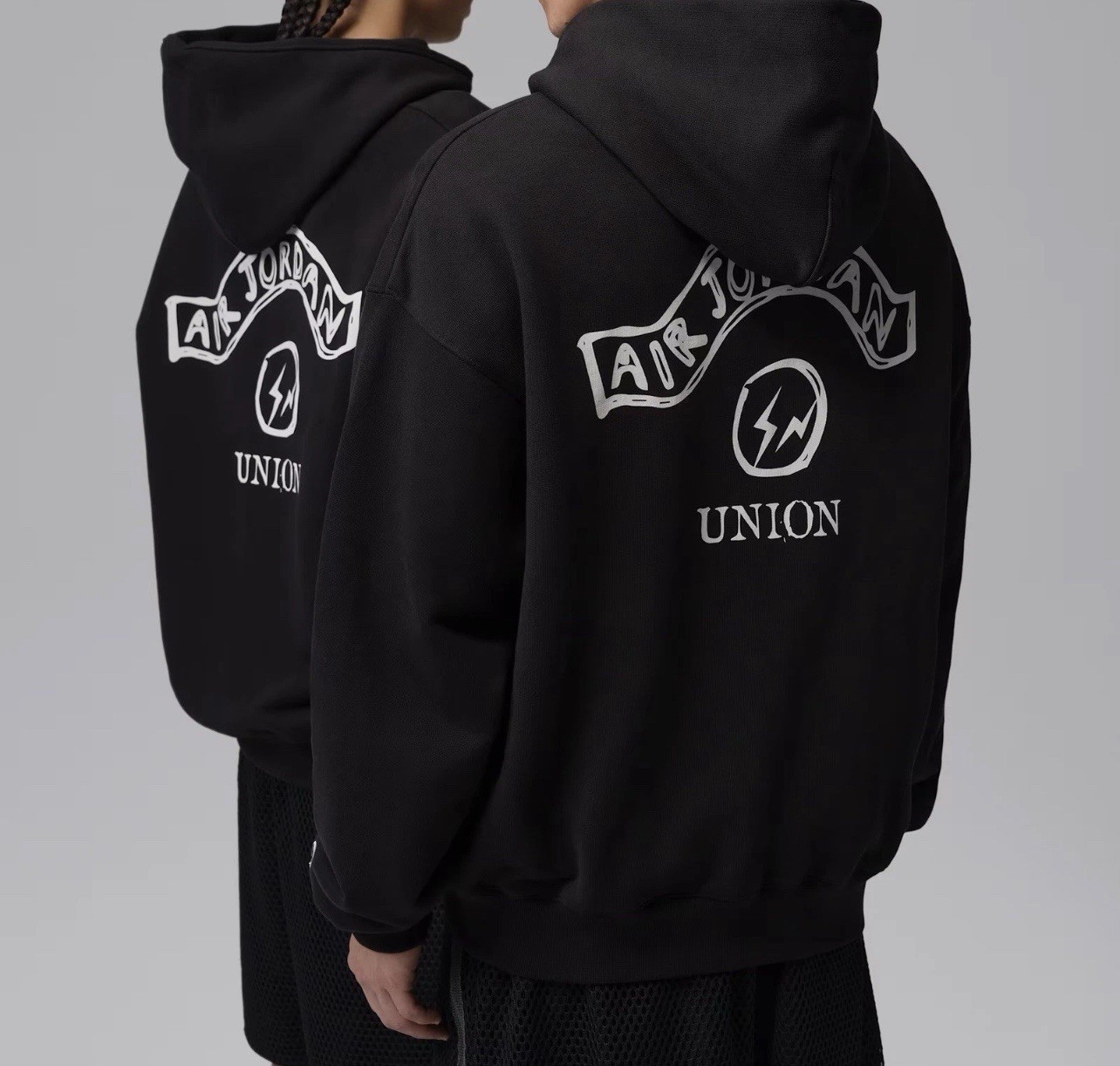 Size Small - Jordan x Union x Fragment Zip Up Hoodie (Black) NEW READY TO SHIP ✅