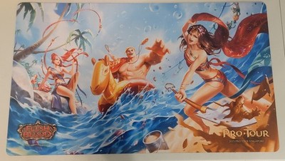 FaB Flesh Blood Official Playmat ProTour Singapore Pool Beach Alt Cindra Kassai