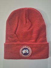 Unisex Red Beanie Hat Cap with Canada Goose logo One Size Fits Most OS