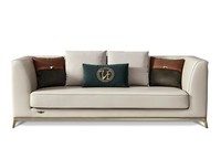 Desig Sofa 3 Sitzer Leder Sofas Couch Polster Garnitur Moderner Dreisitzer MöBel