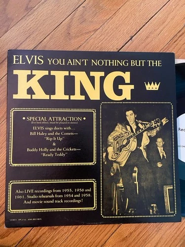 ELVIS PRESLEY ELVIS YOU AIN’T NOTHING BUT THE KING NM LP MORE ELVIS LPS FREE SHP