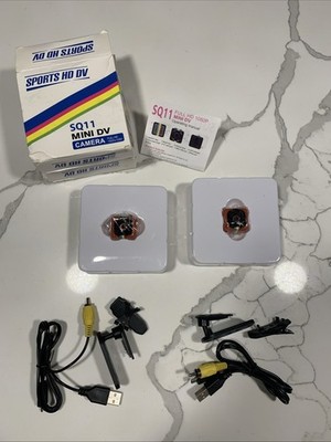 NEW Sports HD DV SQ 11 Mini Camera Full HD 1920x1080 - Open Box - Set Of 2