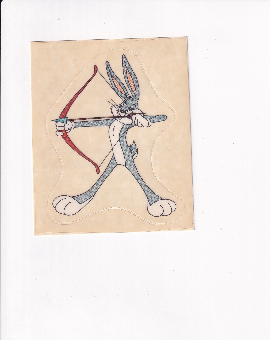 1990 Panini Happy Birthday Bugs Bunny Letter G Sticker Collectible
