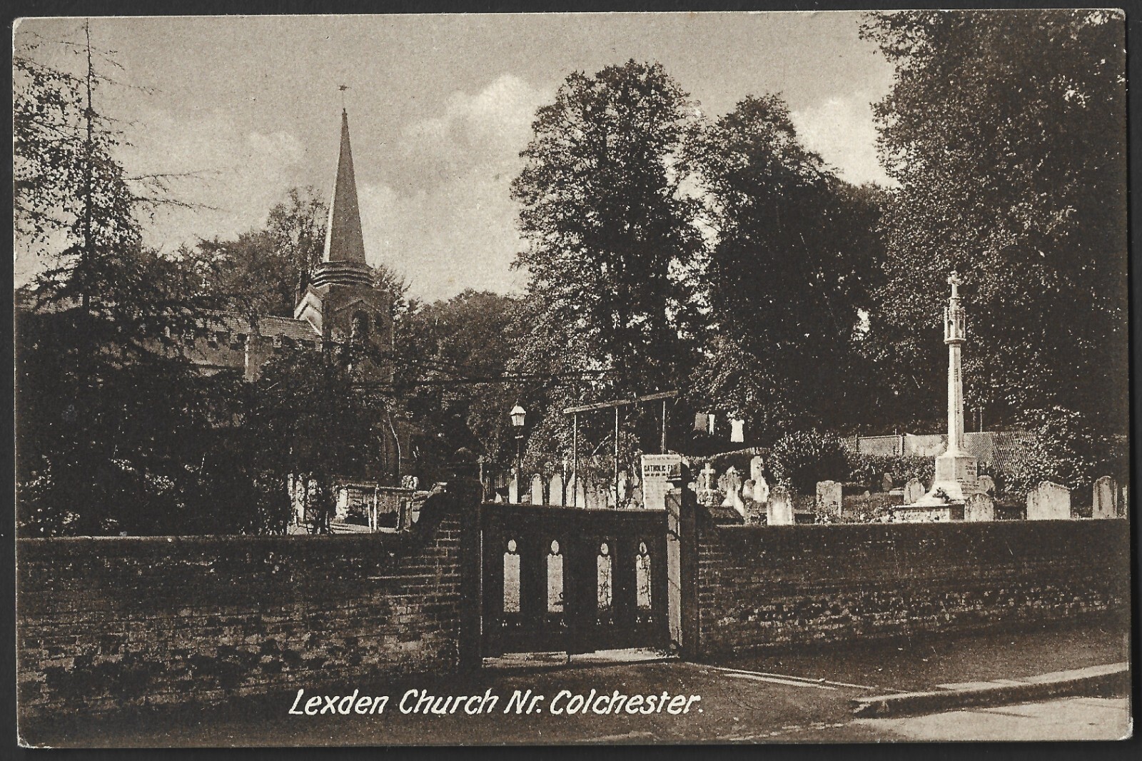Lexden Sign ESSEX Lexden Church Near Colchester POSTCARD | eBay UK