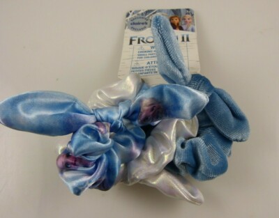 Disney Frozen 2 scrunchies Elsa light blue and white
