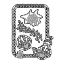 Background Animal Frame Metal Cutting Dies Conch Cutting Die for Card Making