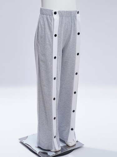 Kids Boys Pants Split Trousers Contrasting Trim Sweatpants Bottom Sportwear - Picture 8 of 20