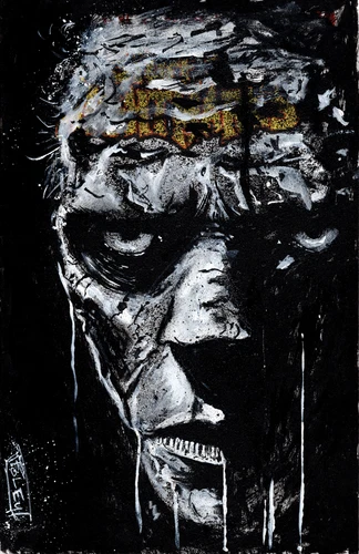 Frankenstein "Stuff of Nightmares"Blank Original Sketch By Nick Alan Foley W/COA