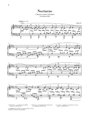 Gabriel Fauré Nocturne No. 6 in D-Flat Major Op. 63 Piano